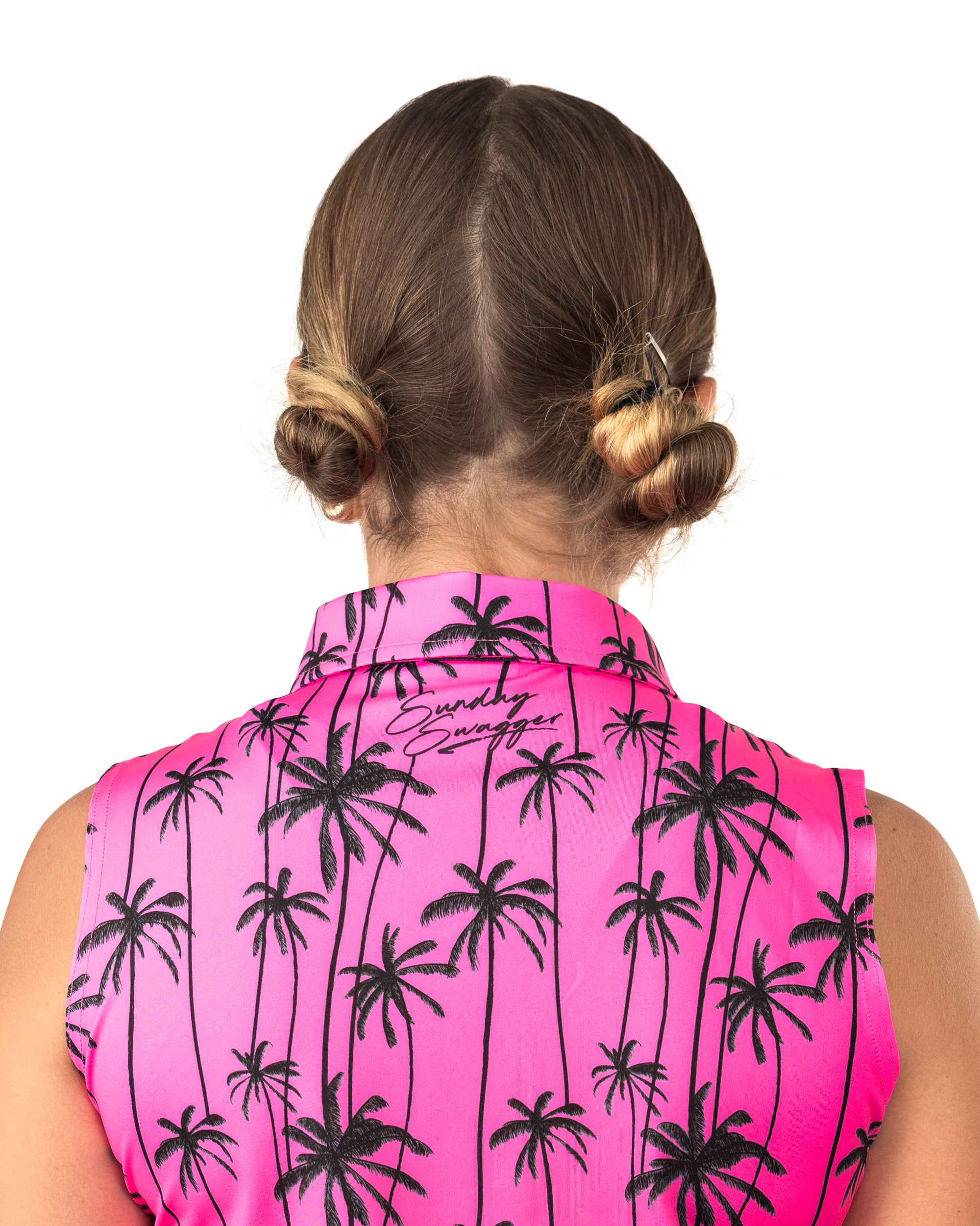 Sizzlin' hot pink matching his and hers golf shirt