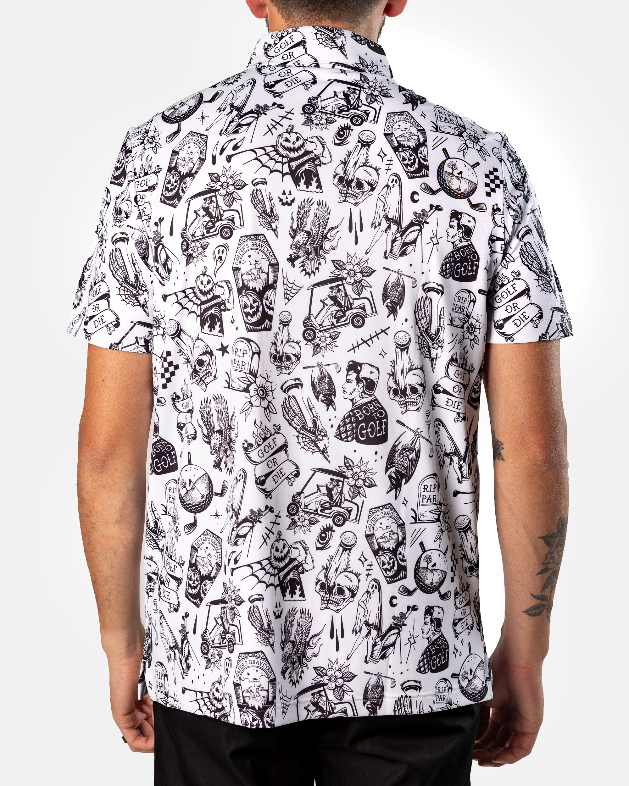 Mens Halloween Shirt | Halloween golf polo | Sunday Swagger
