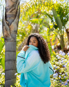Glacier blue gradient women's jacket | Sunday Swagger