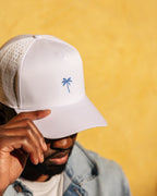 Palm Snapback - White