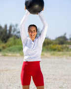 Alpine women's cropped golf Qzip jacket | Sunday Swagger