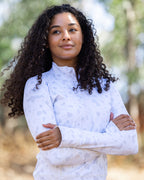 Alpine women's cropped golf Qzip jacket | Sunday Swagger