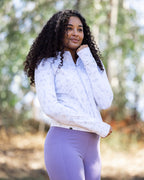 Alpine women's cropped golf Qzip jacket | Sunday Swagger