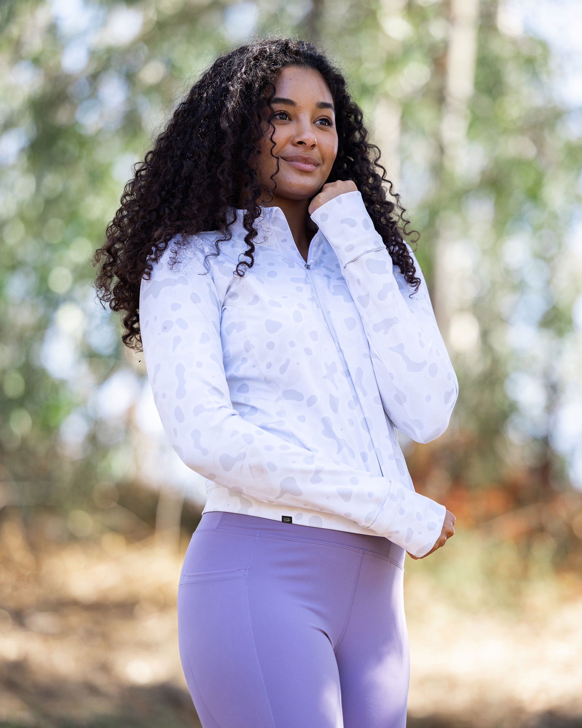 Alpine women's cropped golf Qzip jacket | Sunday Swagger