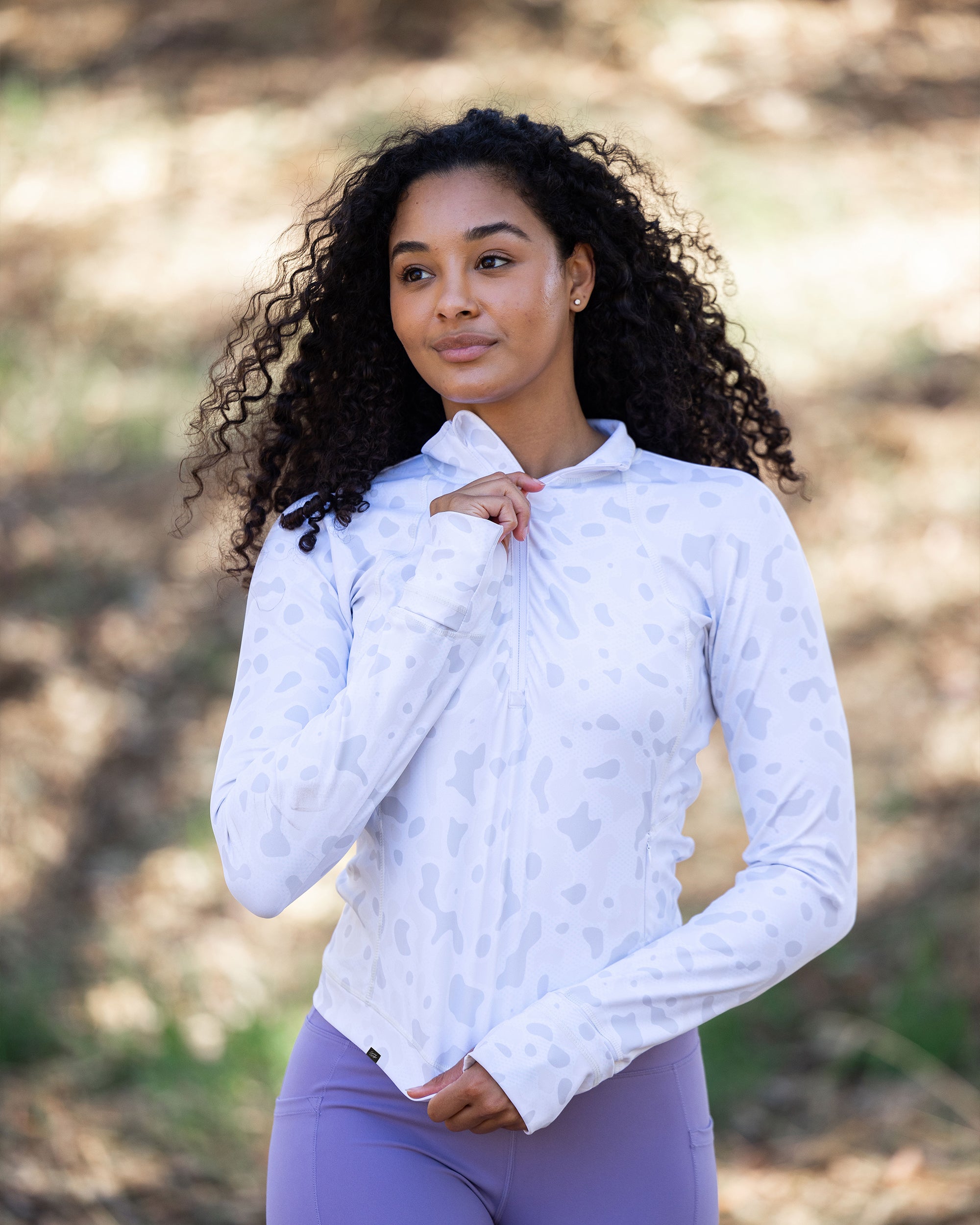 Alpine women's cropped golf Qzip jacket | Sunday Swagger