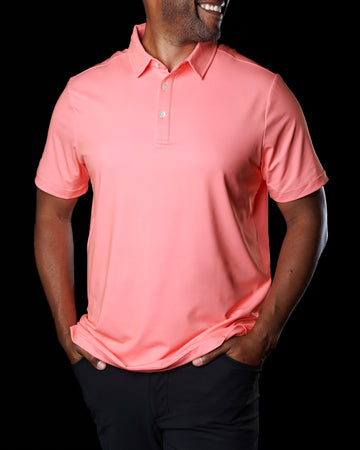 SANRISE　サンライズ　ポロシャツ　L　ピンク　GOLF　ゴルフ atomic-weekday-polos-black-4x5