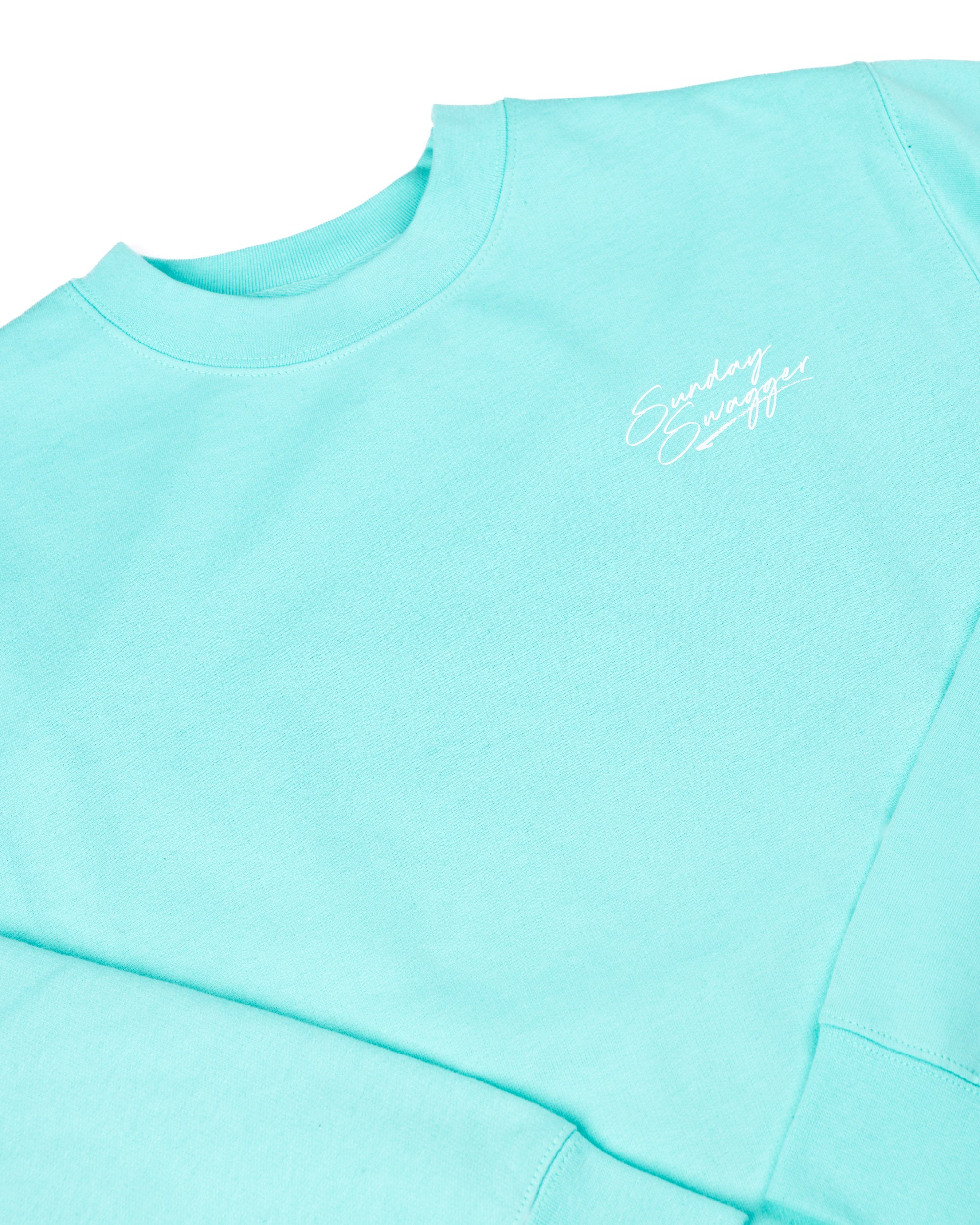 Battered Birdie Crewneck - Mint
