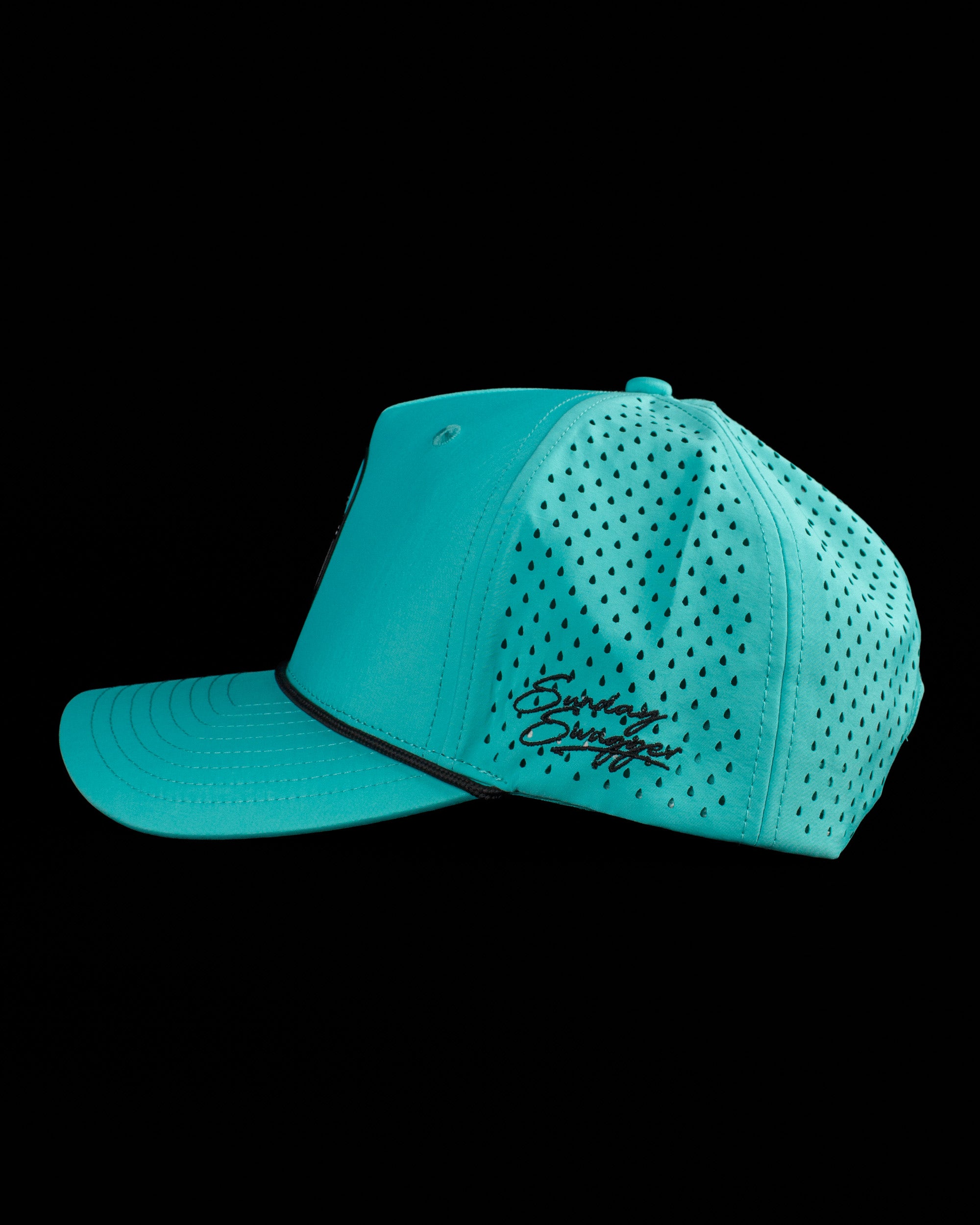 Palms Trio Snapback Rope Hat - Mint