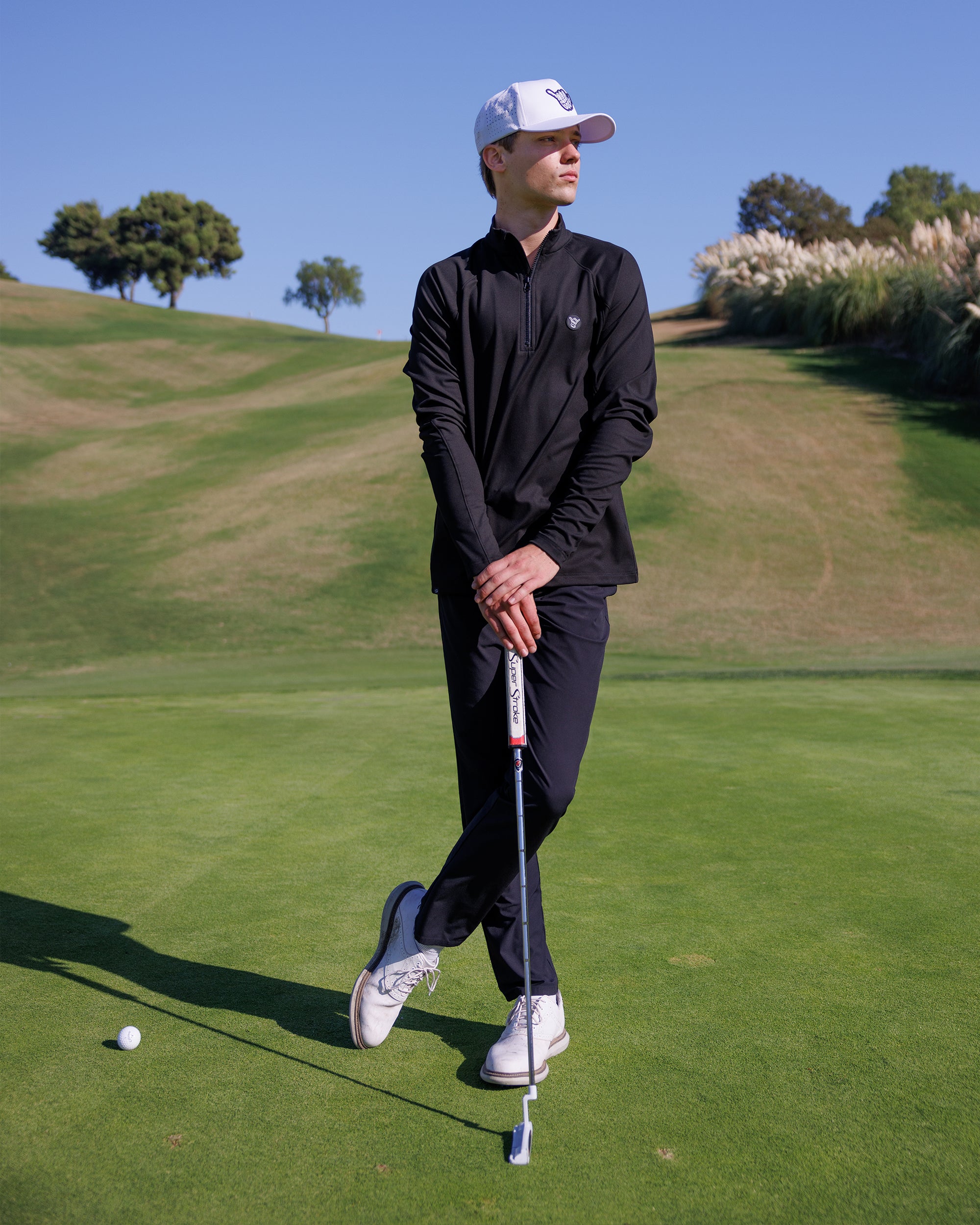 Men's Performance Q-Zip - Blackout