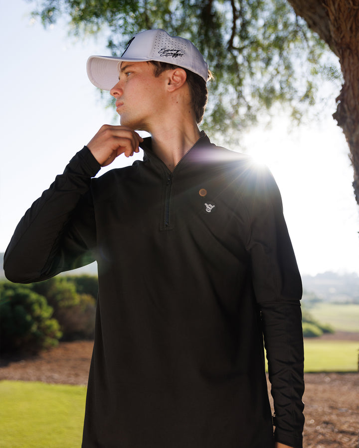 Men's Performance Q-Zip - Blackout