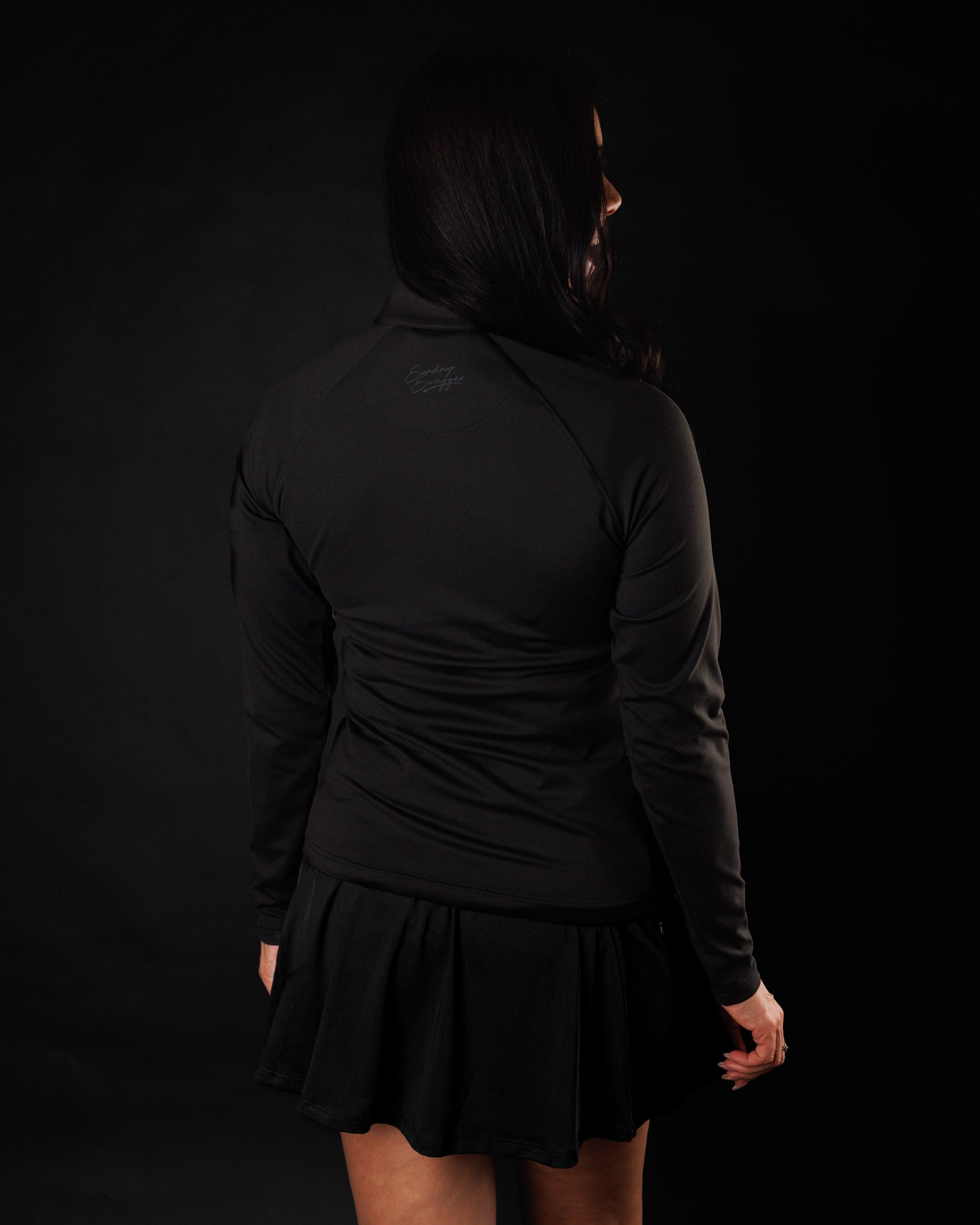 Women's Performance Q-Zip - Blackout
