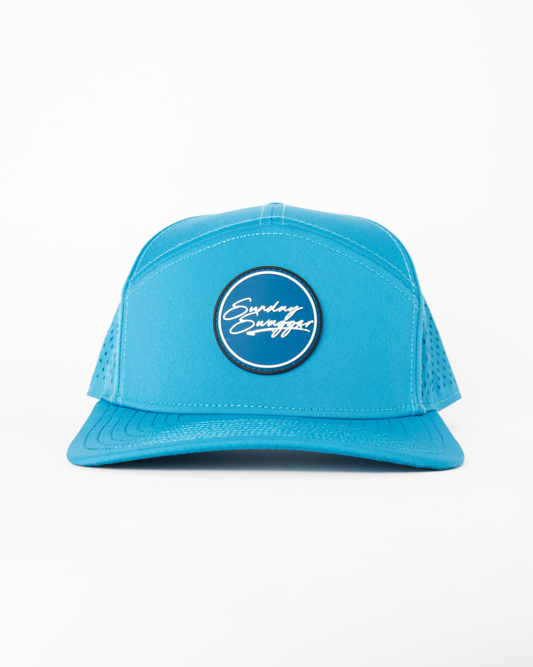 Swagger Flat Bill Hat- Blue Steel – Sunday Swagger
