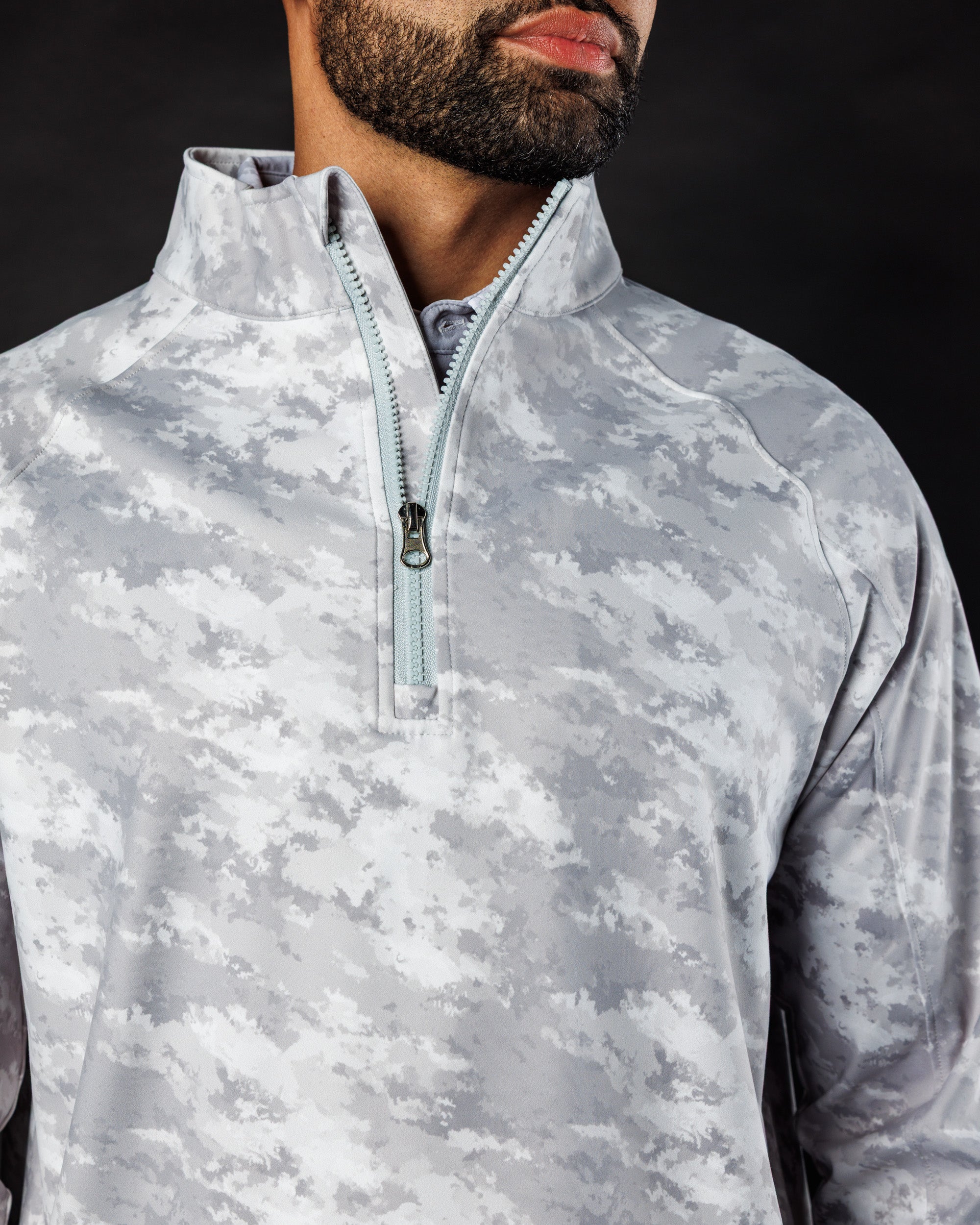 Men's Performance Q-Zip - Cloud Cover