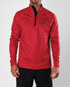 Men's Performance Q-Zip - Crimson