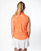 Crush orange women's golf polo | Sunday Swagger