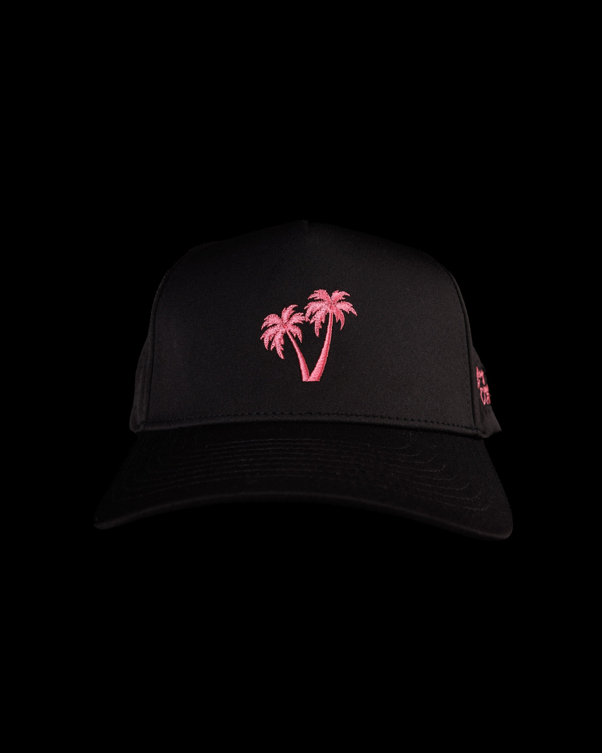 Neon Palms Snapback Hat - Black