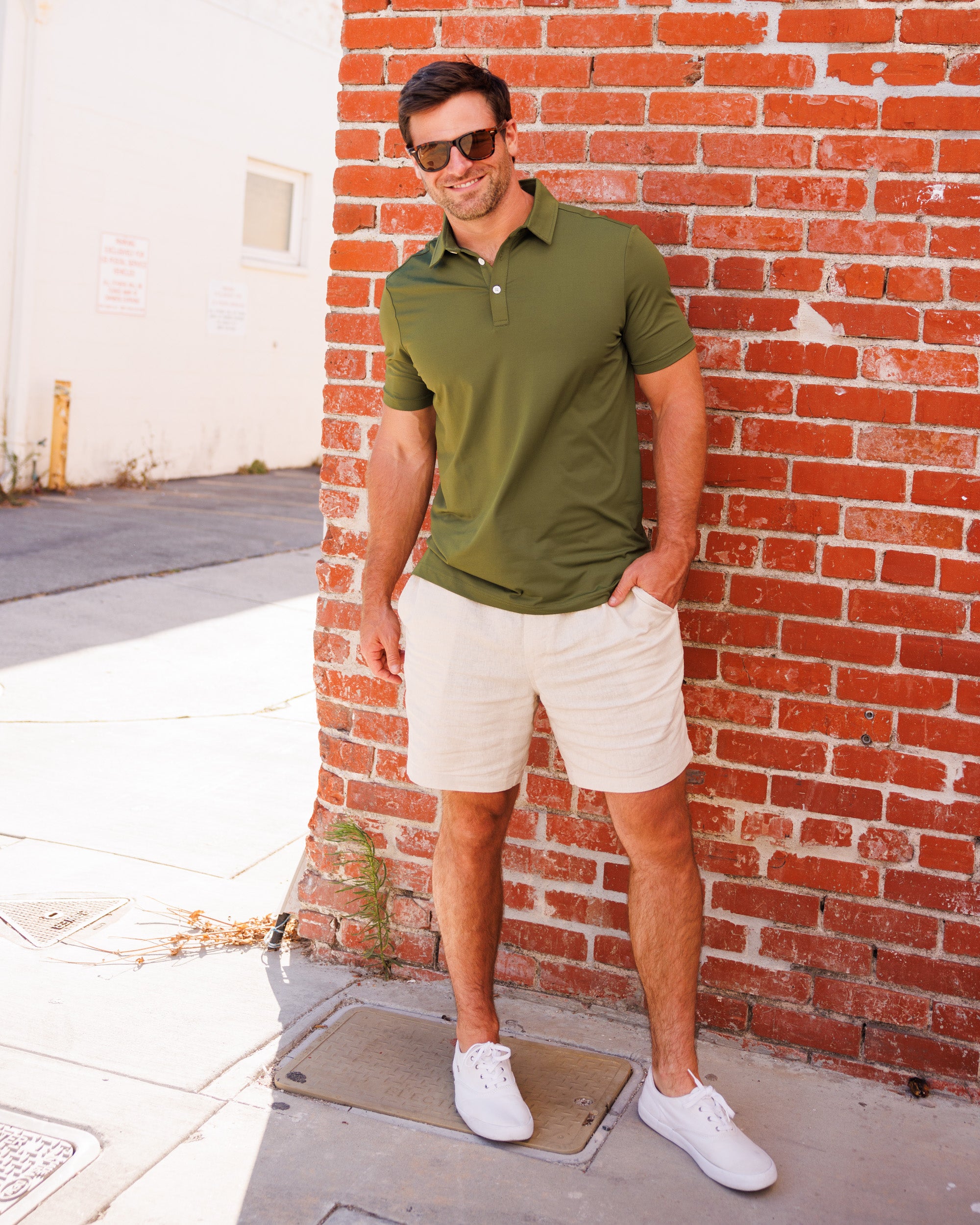 Weekday Polo - Olive