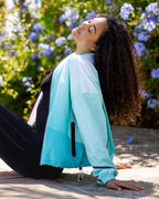 Glacier blue gradient women's jacket | Sunday Swagger