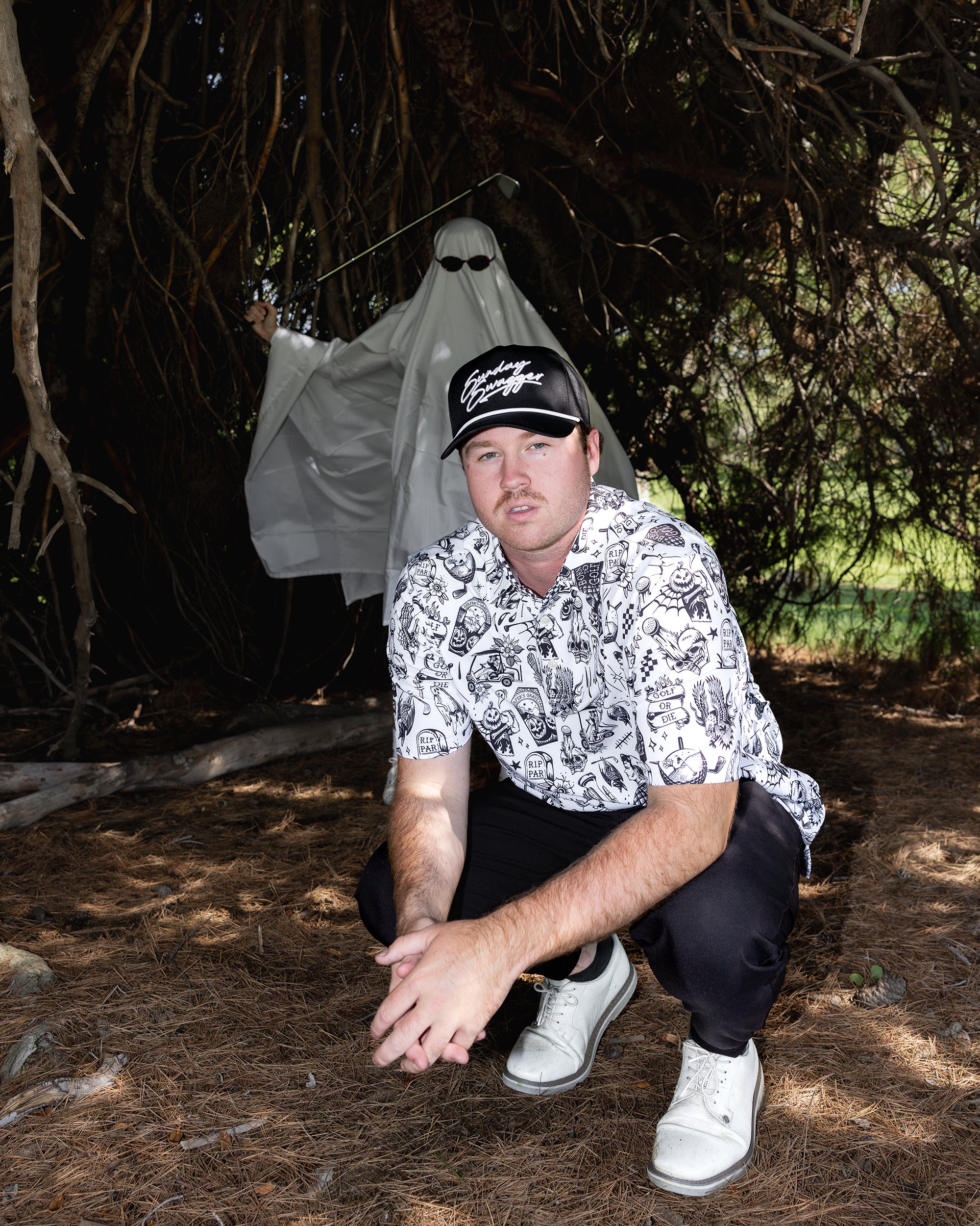 Mens Halloween Shirt | Halloween golf polo | Sunday Swagger