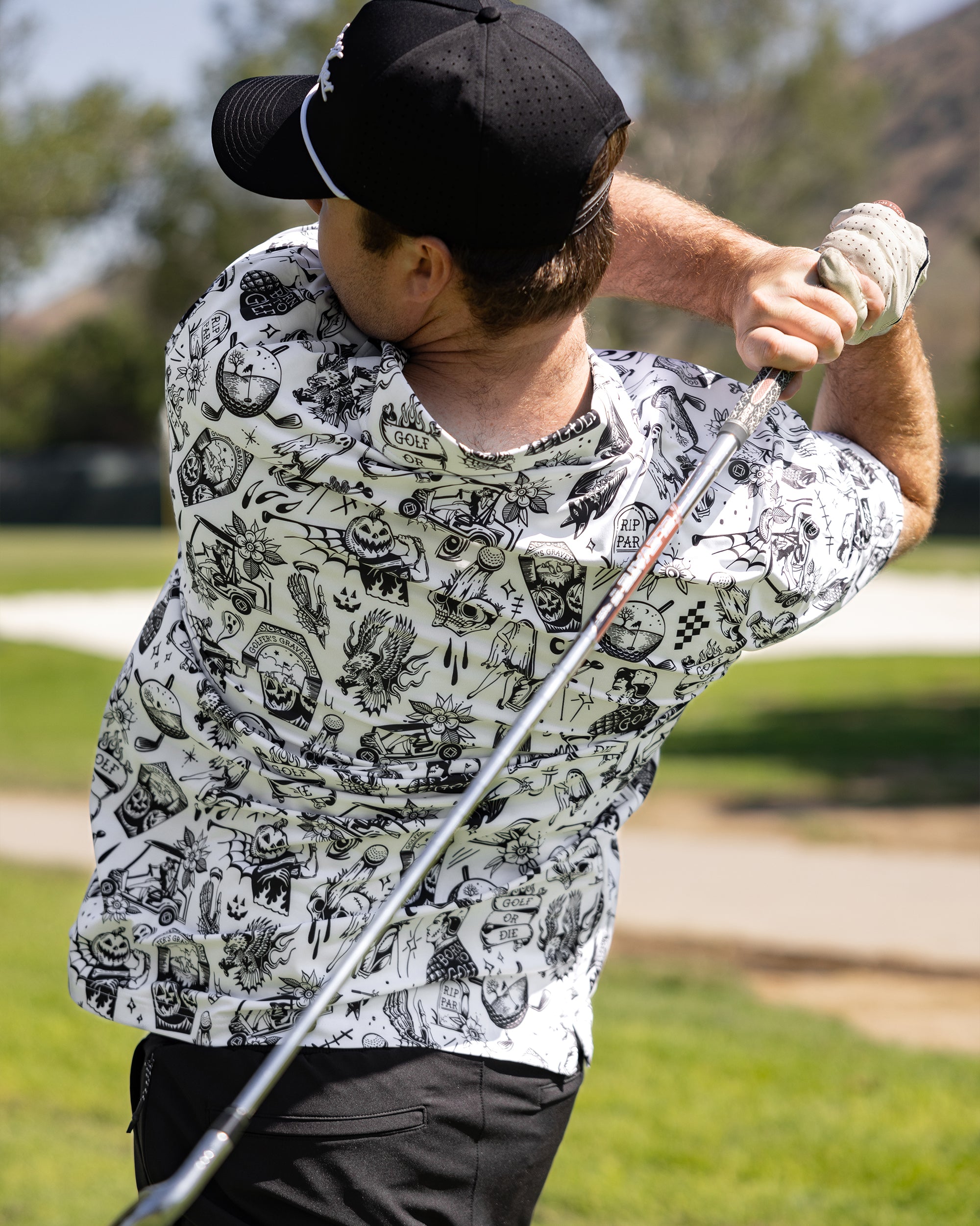 Mens Halloween Shirt | Halloween golf polo | Sunday Swagger