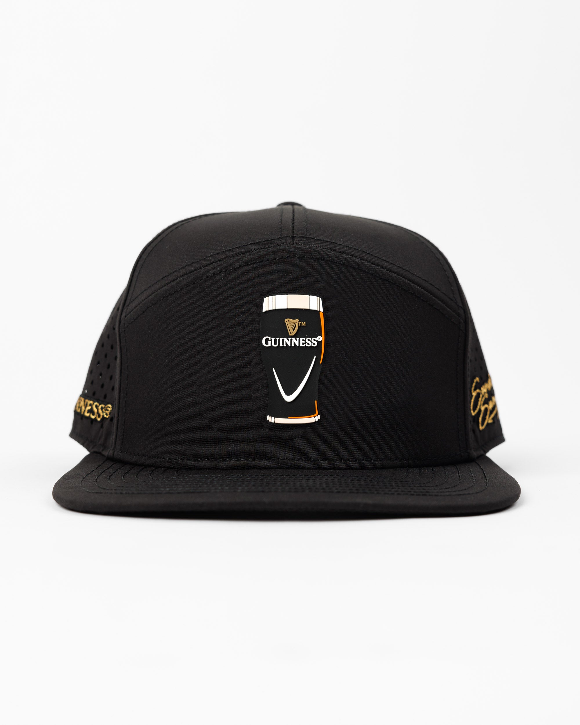Guinness® Flat Bill Hat – Drafted – Black