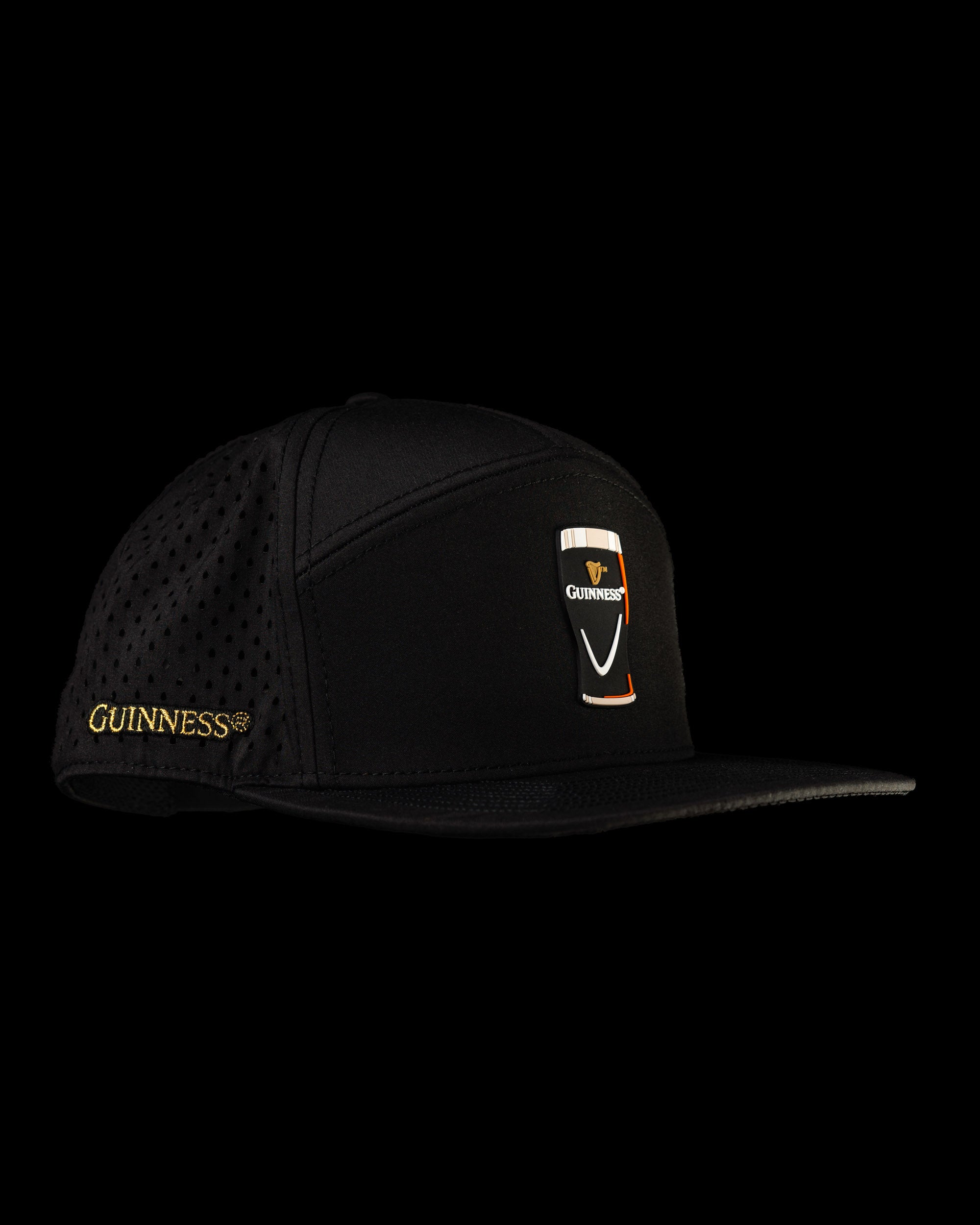 Guinness® Flat Bill Hat – Drafted – Black