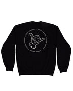 Hang Loose Crewneck - Black/White