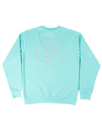 Hang Loose Crewneck - Mint/Peach
