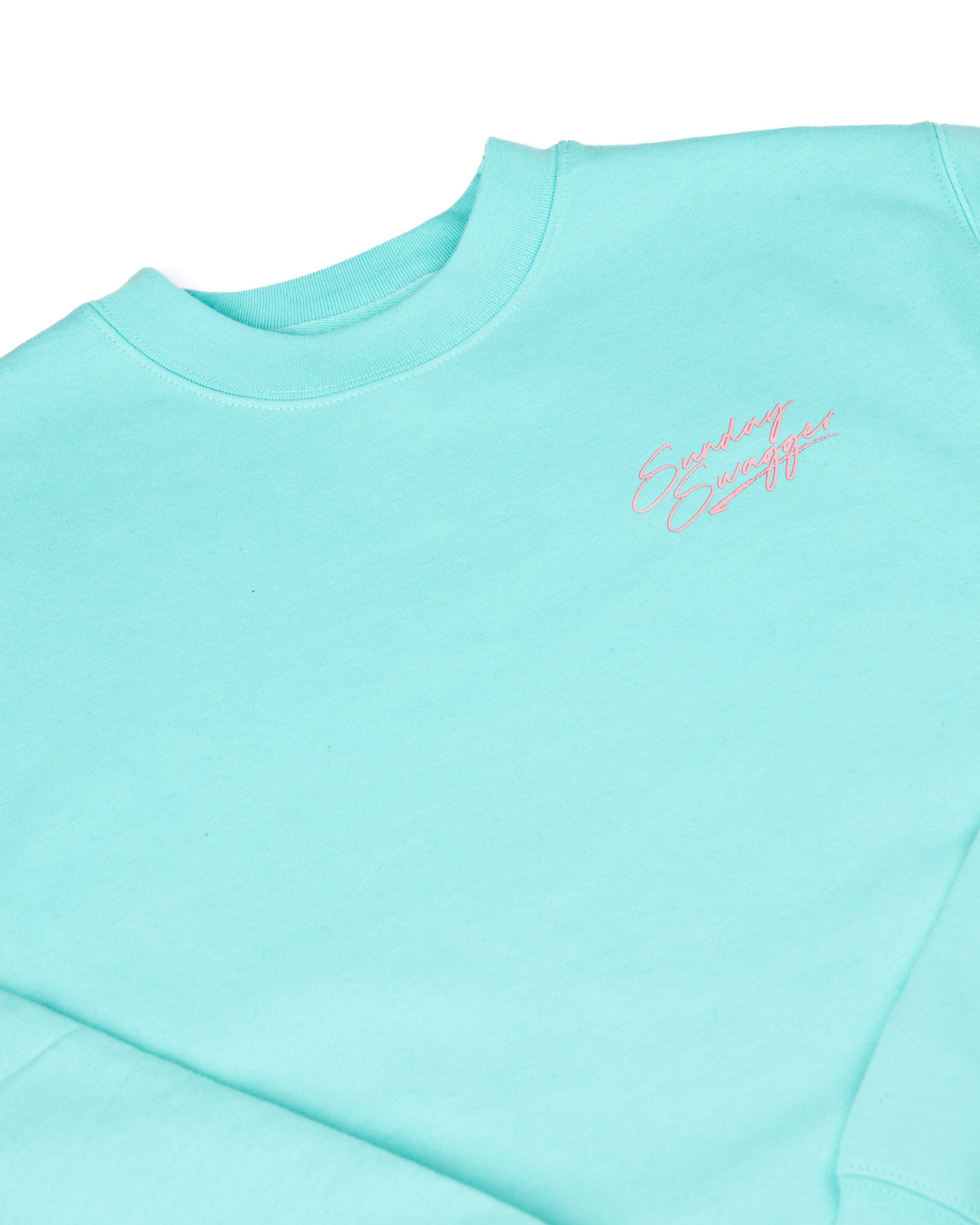 Hang Loose Crewneck - Mint/Peach
