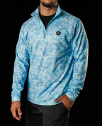 Men's Performance Q-Zip - Morning Dew