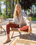 Latte Cream Women's zip Jacket | Sunday Swagger