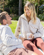 Latte Cream Women's zip Jacket | Sunday Swagger