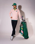 Men's Ultra Q-Zip Hoodie - Pink Azalea