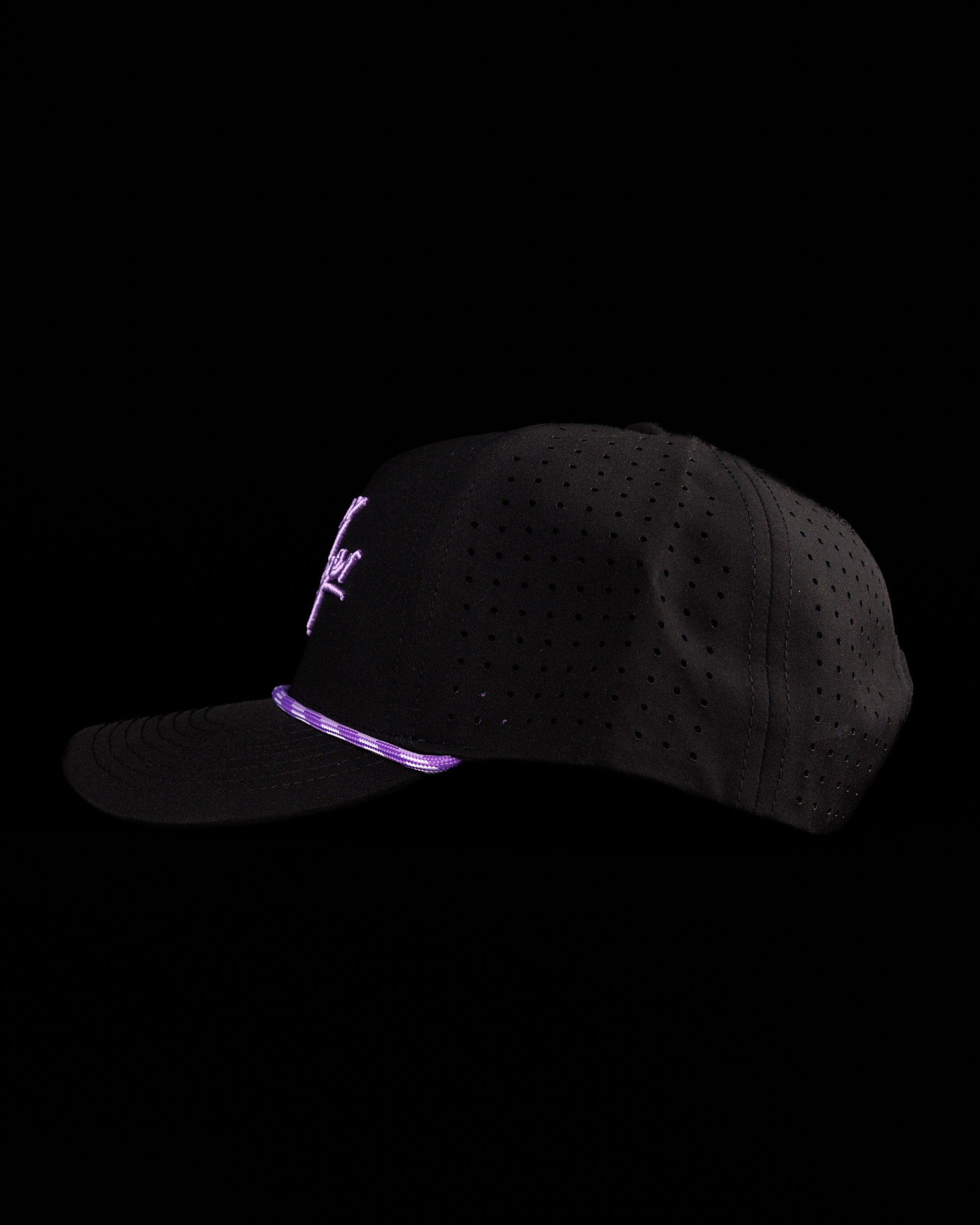 Swagger Snapback Rope Hat - Obsidian