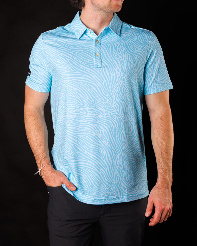 Pacific Bleu | Sunday Swagger Golf Polo