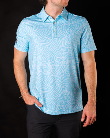 Pacific Bleu | Sunday Swagger Golf Polo