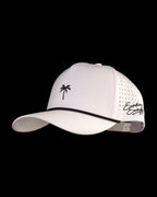 Palm Rope Snapback Hat - White