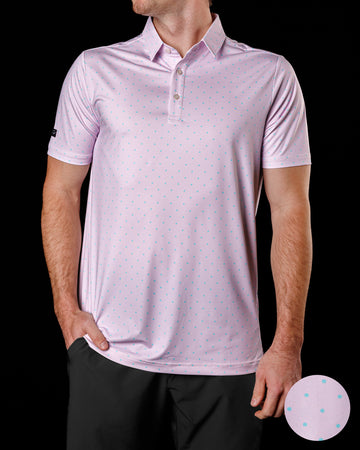 ChillTech Pink Sands| Sunday Swagger Golf Polo