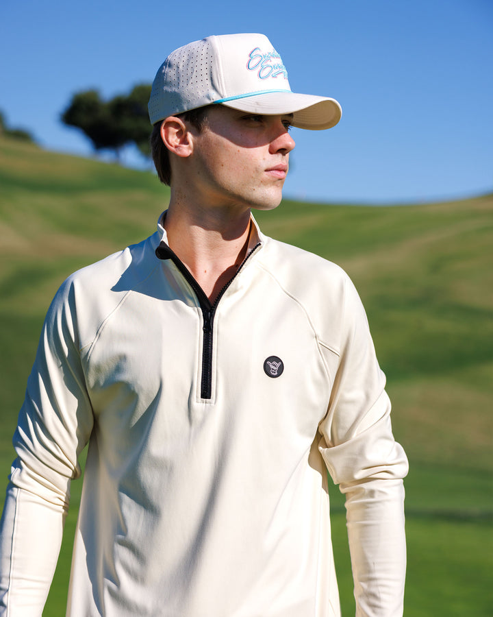 Men's Performance Q-Zip - Sand Trap