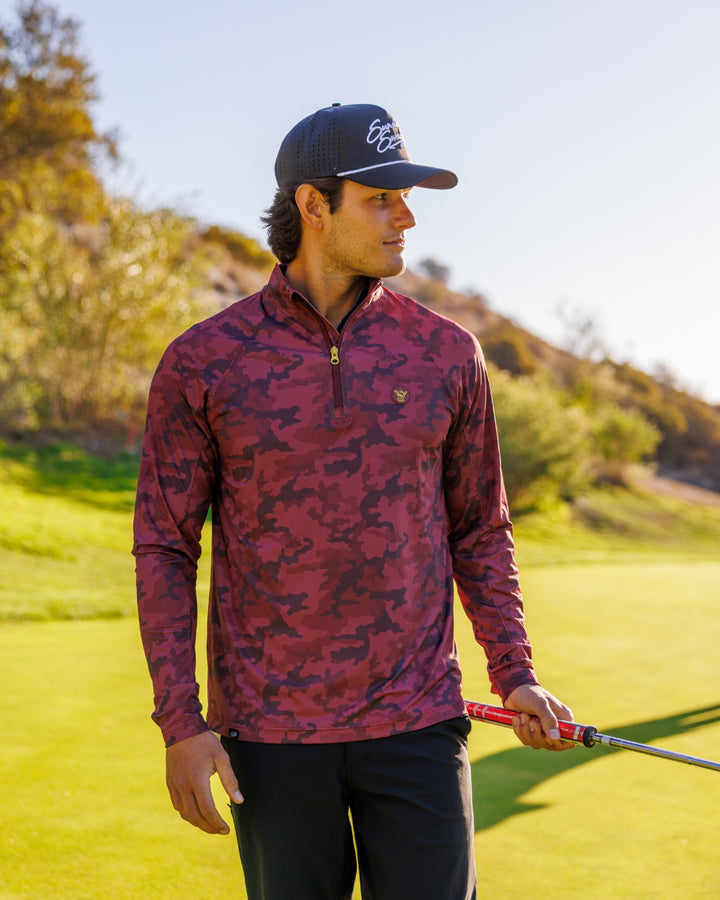 Men's Lightweight Q-Zip - Redwood