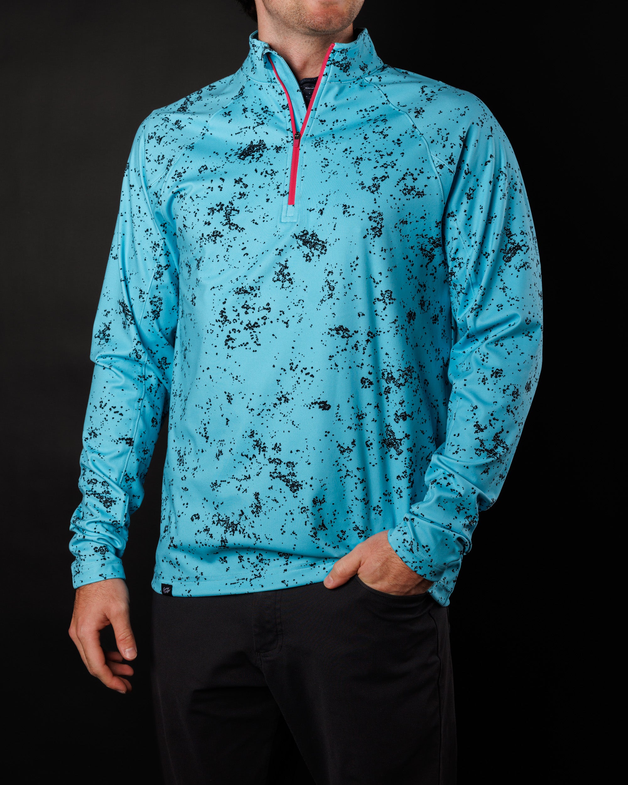 Men's Performance Q-Zip - Sea Spray