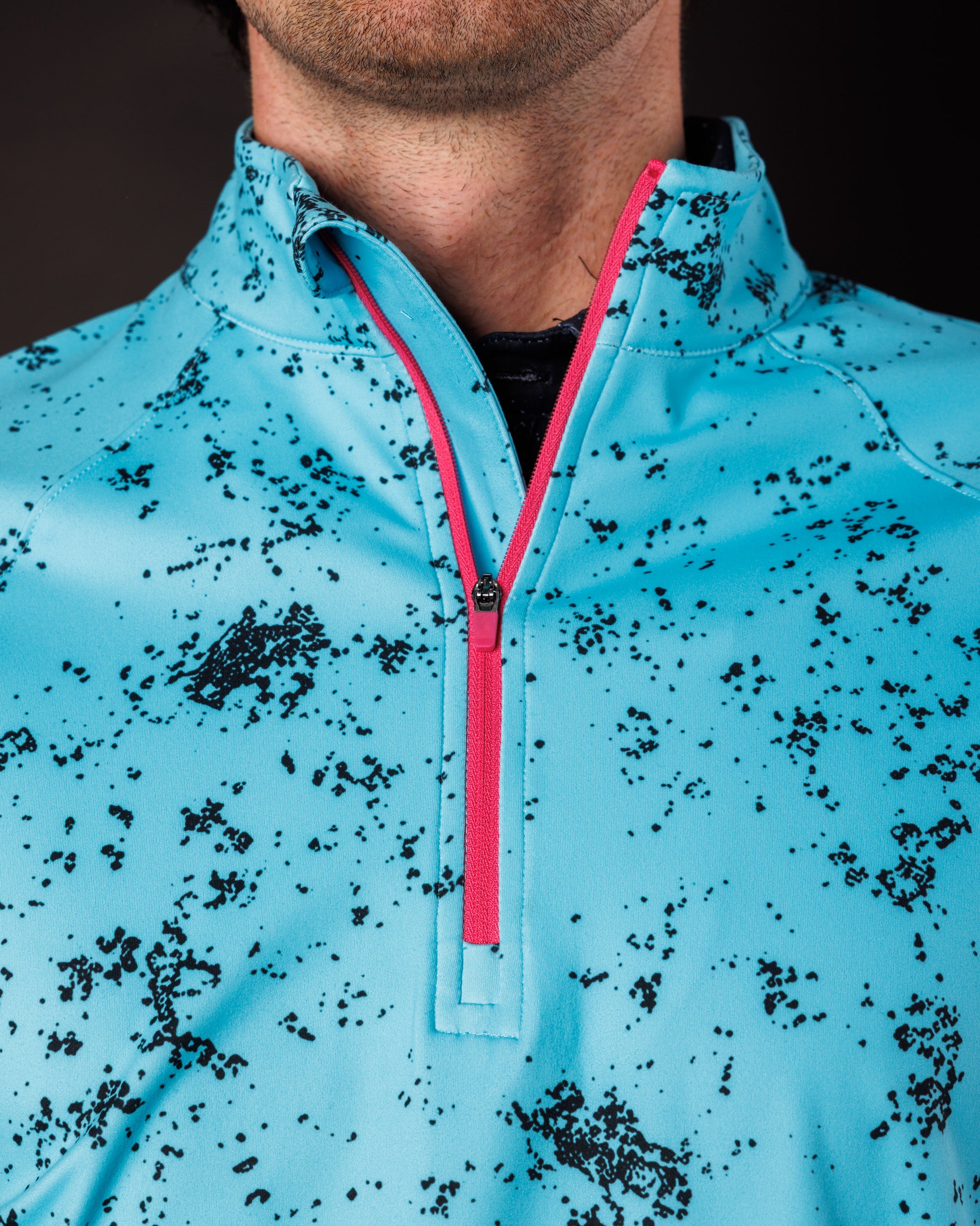 Men's Performance Q-Zip - Sea Spray