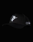Hang Loose Snapback Hat - Black