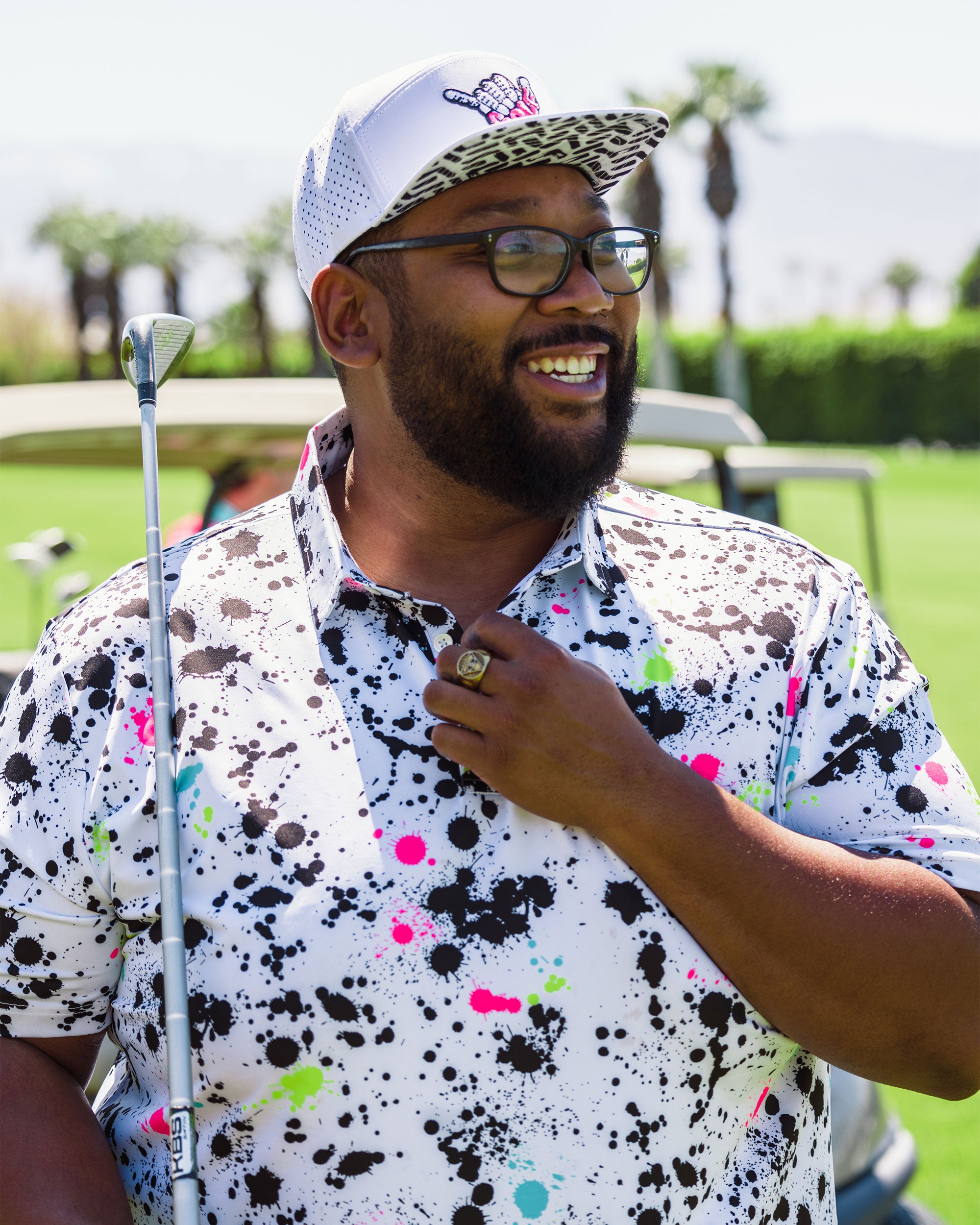 Splatter His & Hers Matching Polo Bundle - Sleeved