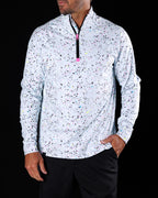 Men's Performance Q-Zip - Splatter