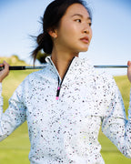 Women's Performance Q-Zip - Splatter