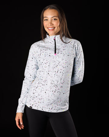Splatter Women's Performance Quarterzip | Sunday Swagger