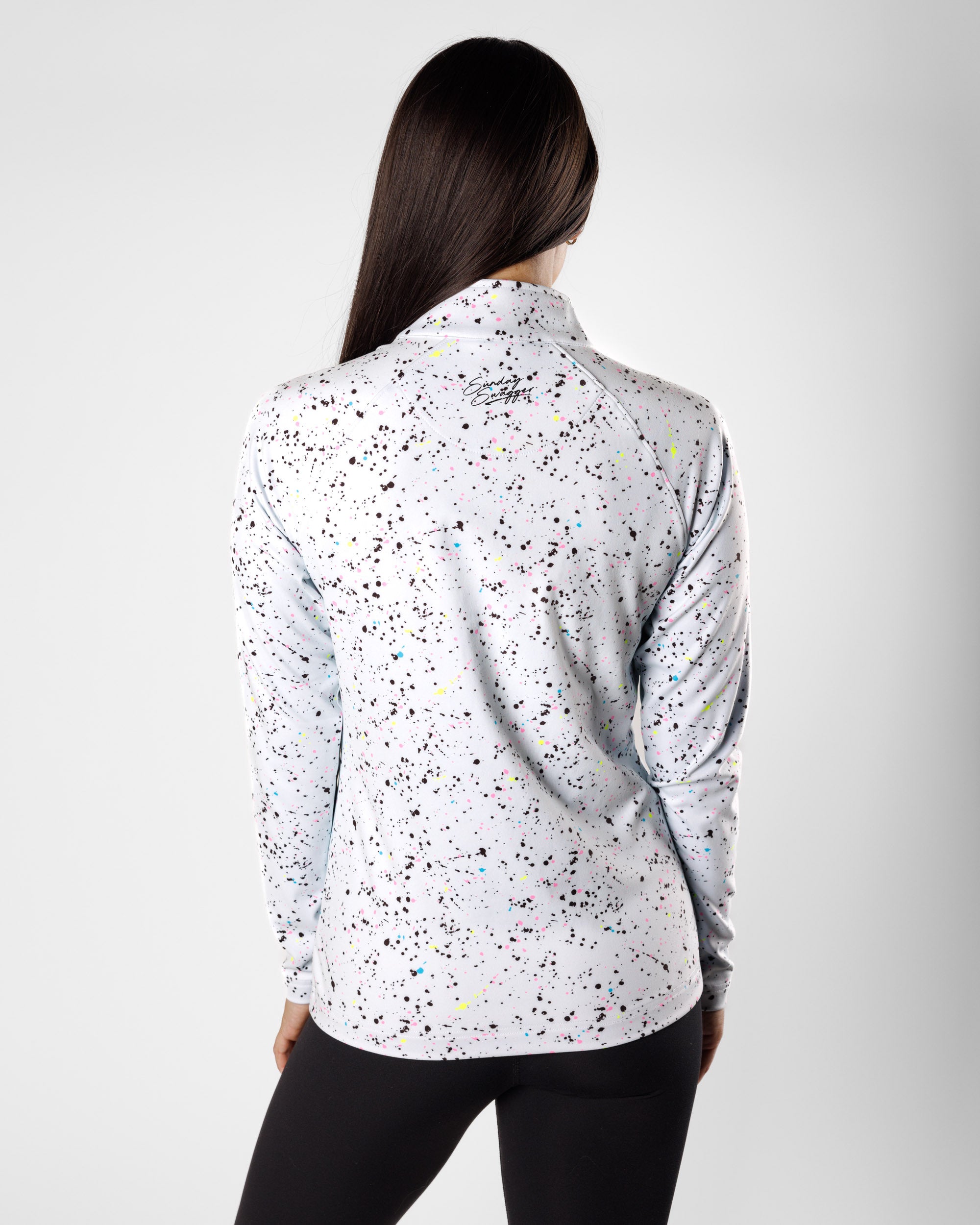Women's Performance Q-Zip - Splatter
