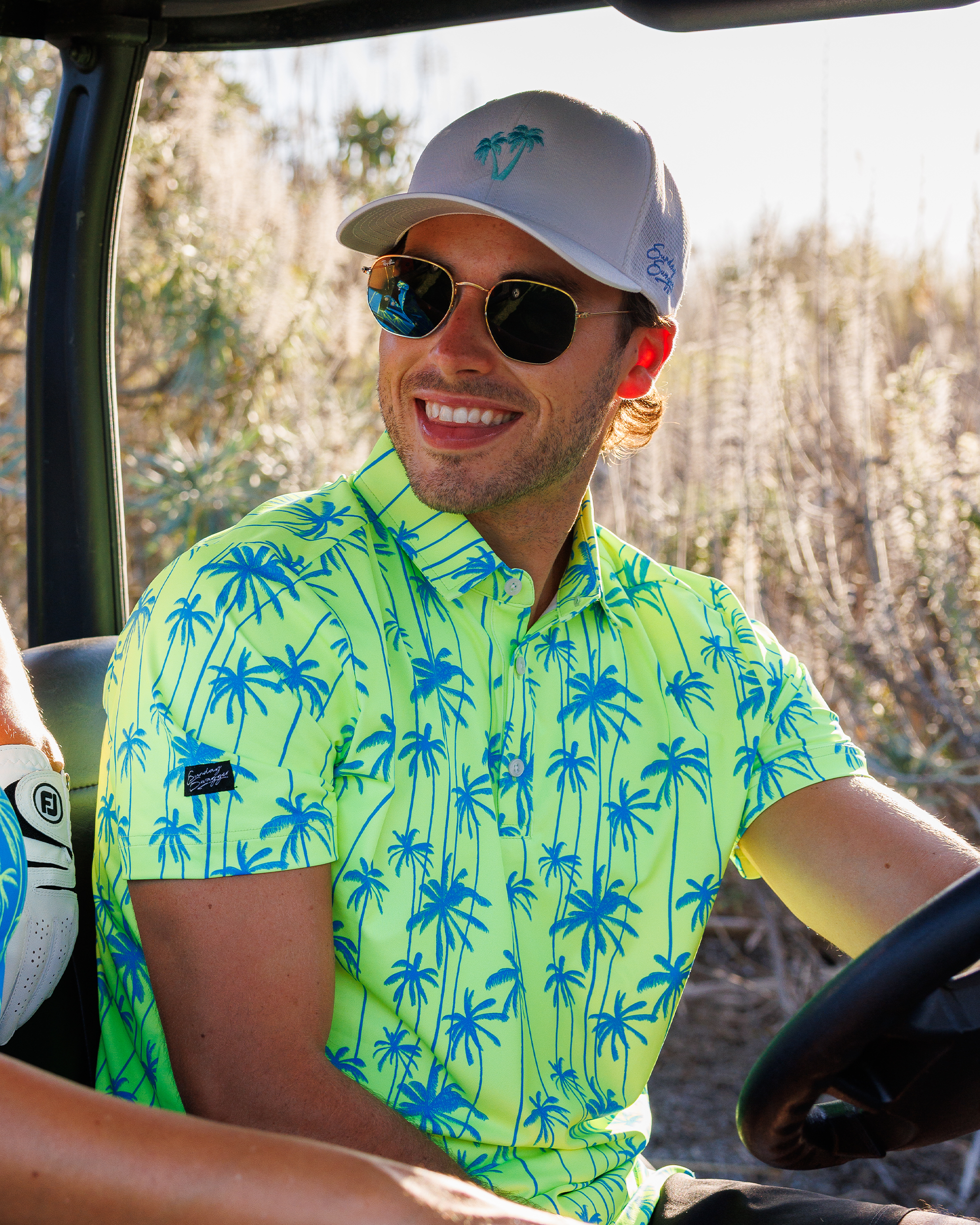 Palms Snapback Hat - Blue