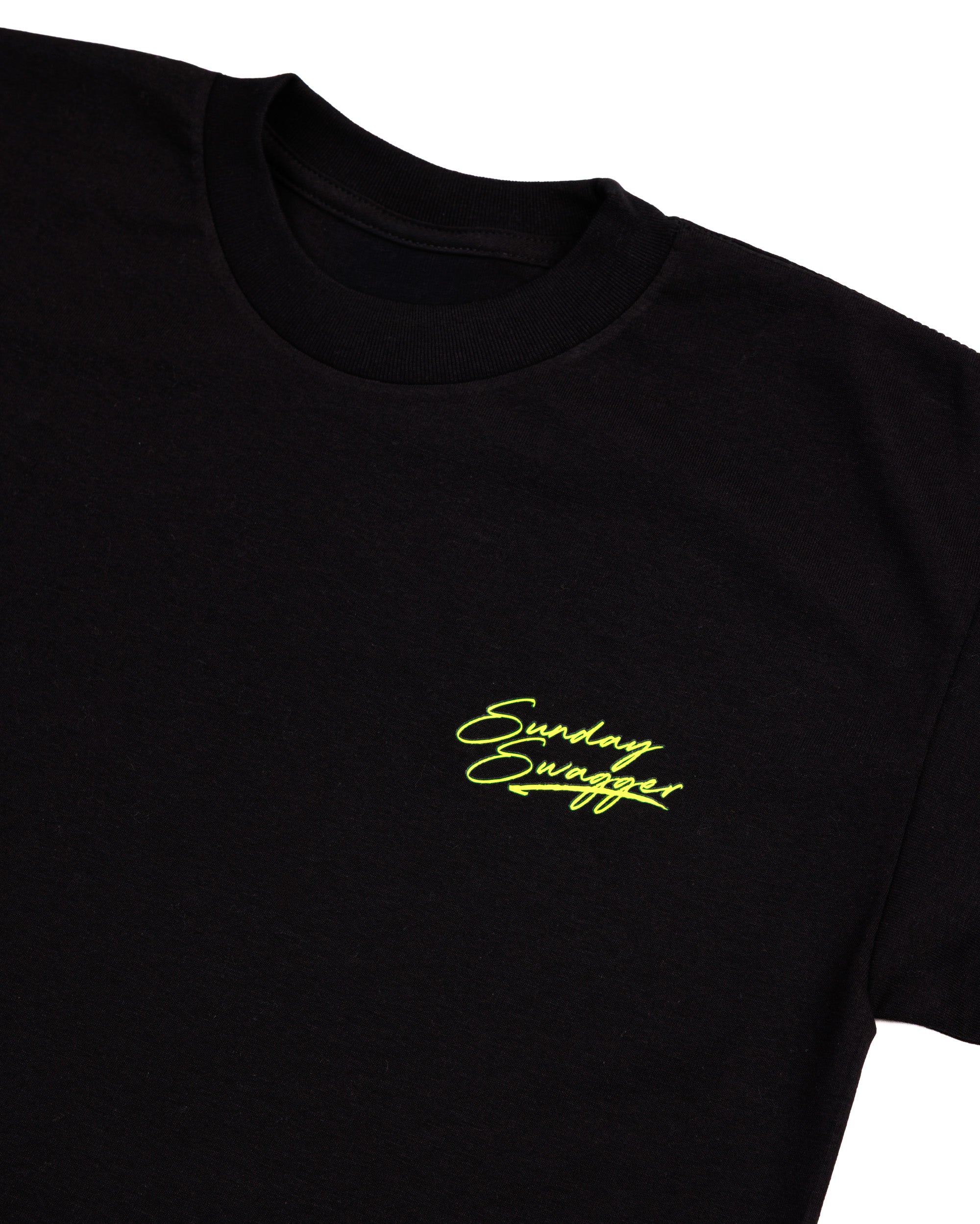 Sunday Swagger T-Shirt - Neon Black